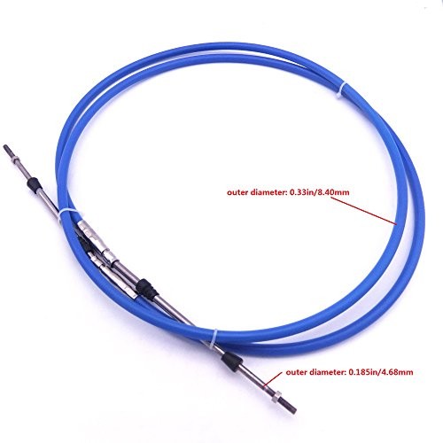ABA-CABLE-13-GY Outboard Engine Remote Control 33C Throttle Shift Cable 13ft