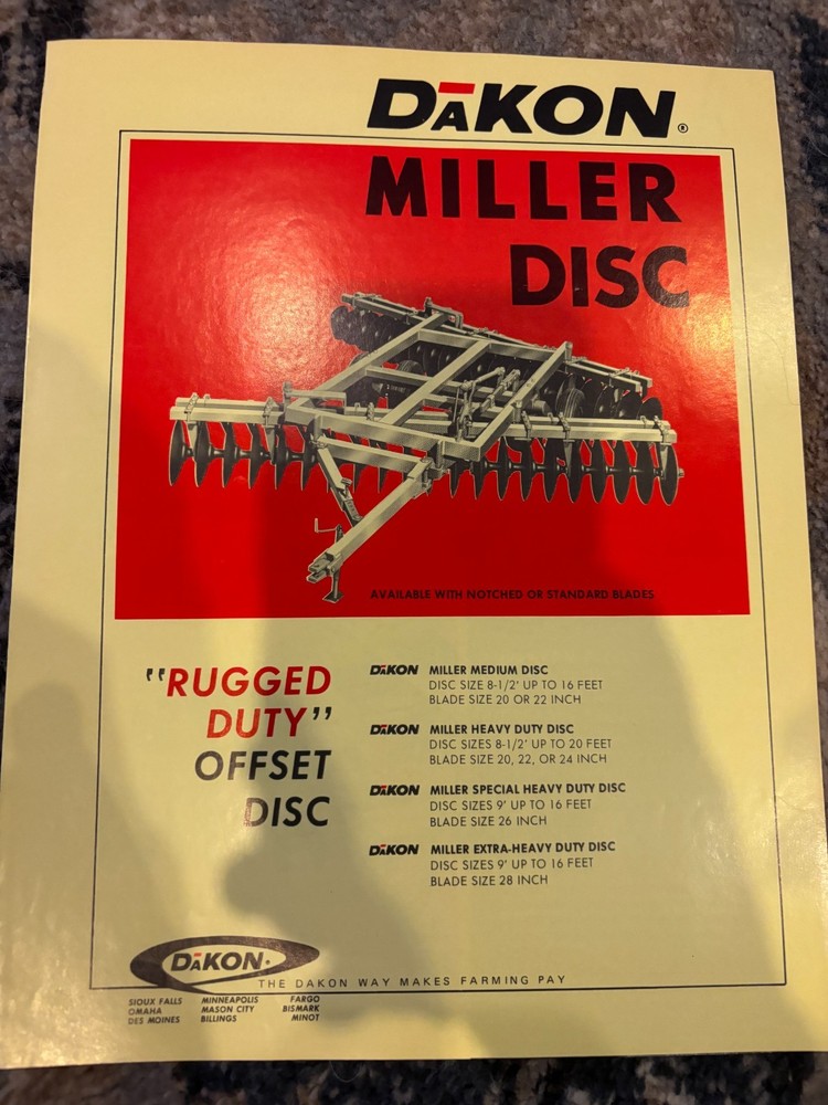 Dakon Miller Discs Brochure AMIL26