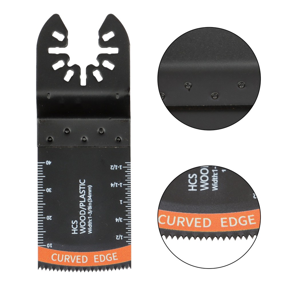 35PCS Multitool Blades 7 Type Titanium & HCS Oscillating Tool Blades Combination