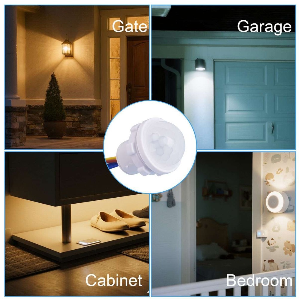 5pc PIR Infrared Motion Sensor Detector 110V Smart Switch Light Lamp Switch Auto