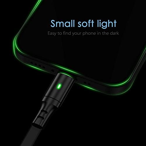 Coiled Multi Charging Cable 3A, 2Pack Retractable Lightning Cable, Multi Black