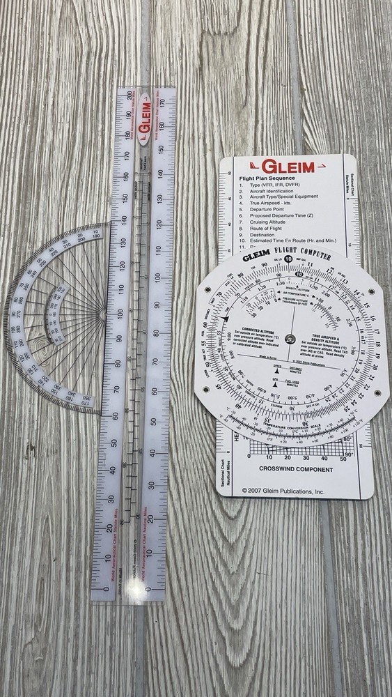 Gleim Aviation Flight Computer and Gleim Navigational Plotter 2007