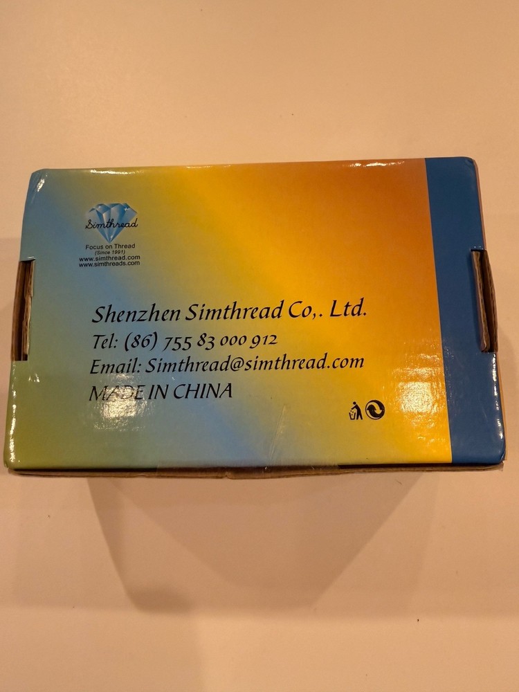 NIB Sealed SIMTHREAD HIGH QUALITY EMBROIDERY THREAD 40 SPOOLS, POLYESTER