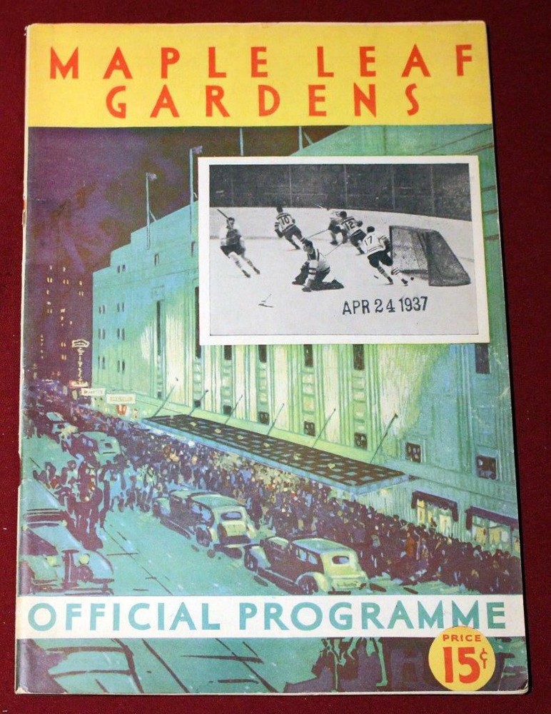 Rare 1937 World Amateur Championship Hockey Program Maple Leaf Gardens Program!