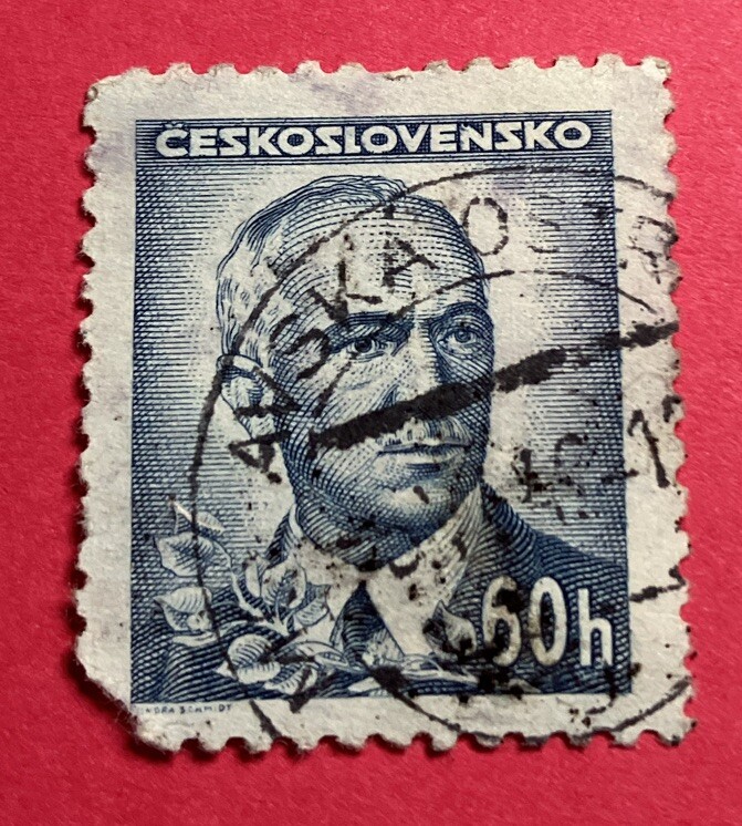 ceskoslovensko stamp 50h, used
