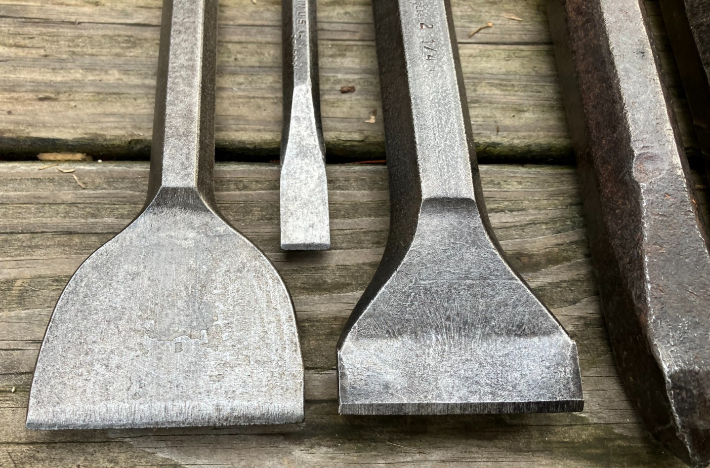 8 Good Vintage USA Stone Chisels