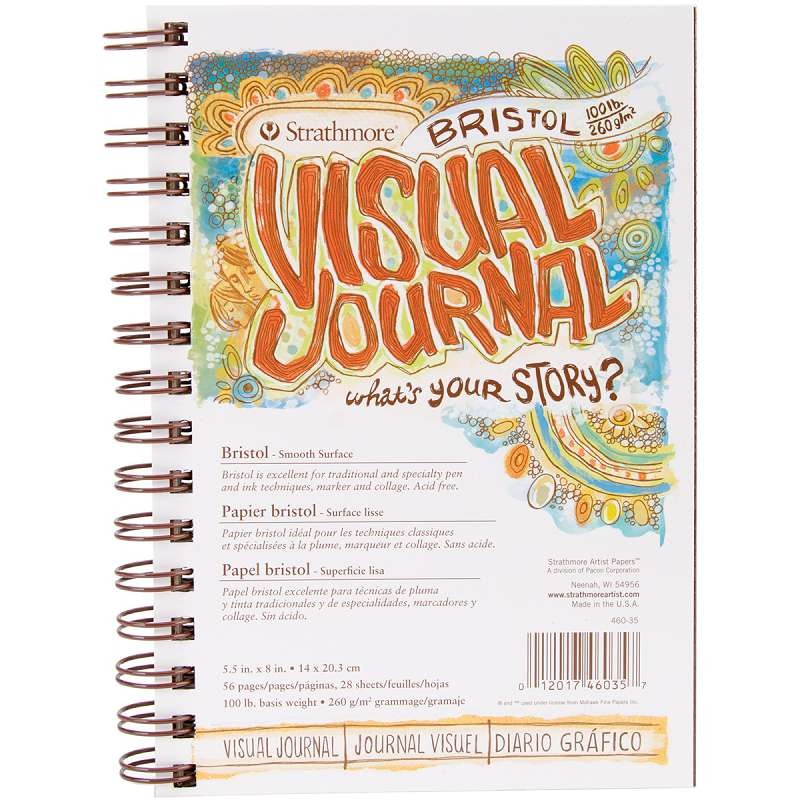 Strathmore Visual Journal Bristol Smooth 5.5"X8" 28 Sheets