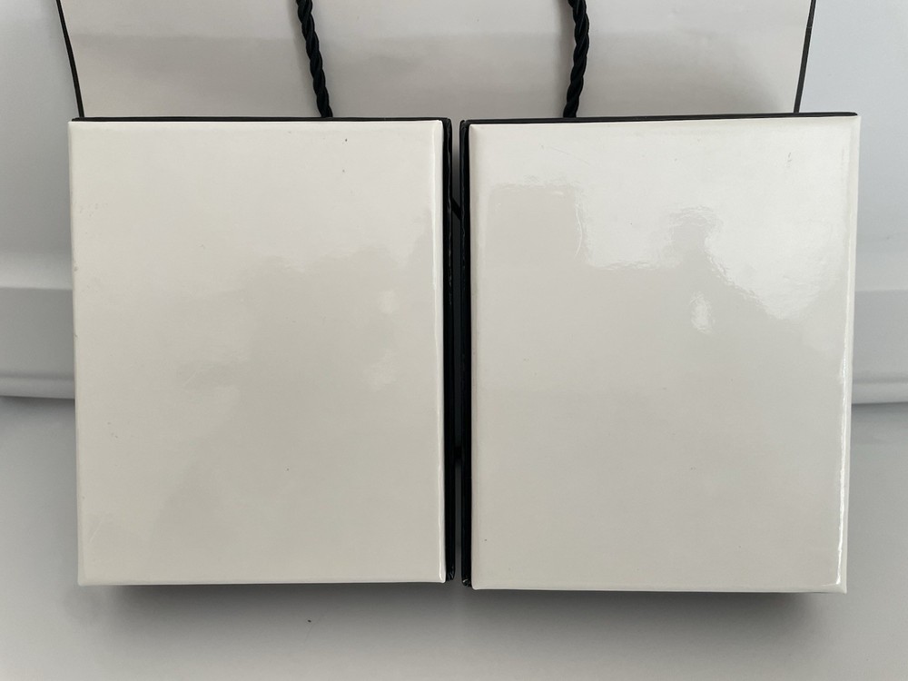 2 Authentic Limited Editions CHANEL Holiday Square Empty Gift Box Bag Boxes