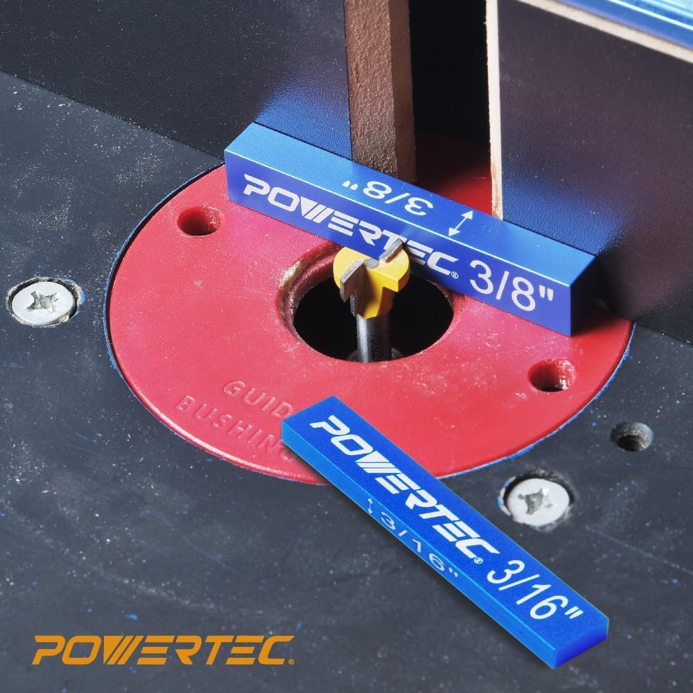 Setup Blocks Height Gauge 15Pc Set, Router Table Setup Bars W/Universal 5-In-1 M