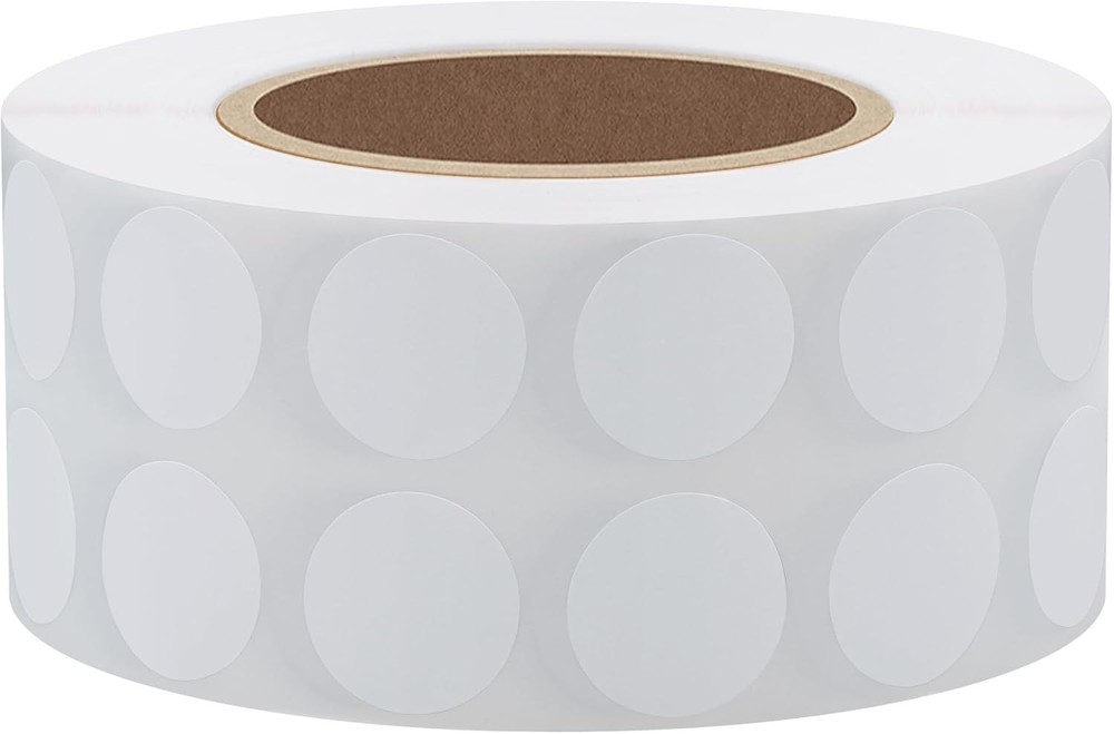 2000pcs White Circle Stickers Color Coding Dot Labels 1/2 inch 13mm Small Round