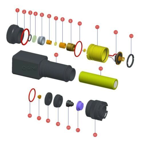 Waterproof 520nm Green Laser Pointer Focusable Dot Spot Diving Handheld Torch