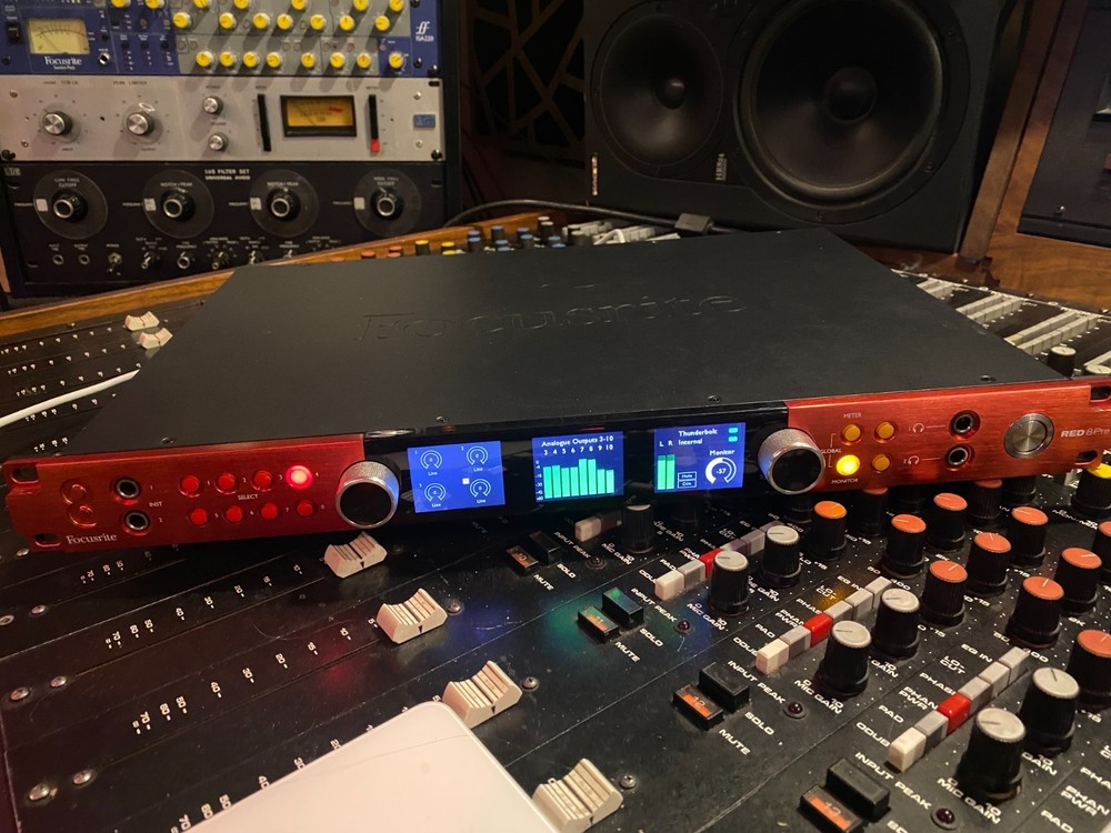 Focusrite Red 8Pre 64x64 Thunderbolt and Digilink audio interface with Dante