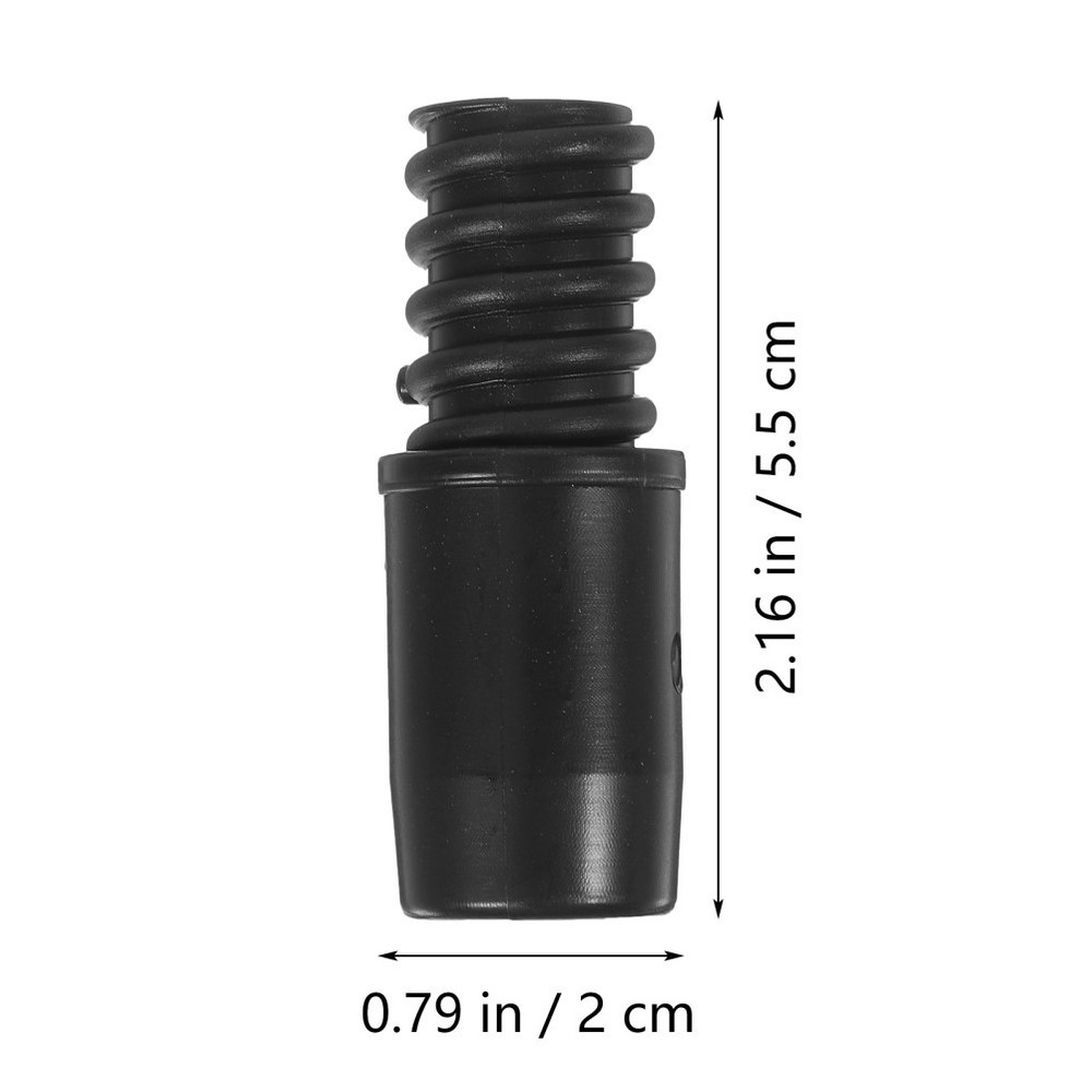 2 Pcs Plastic Broom Handle End Adapter Threaded Tips For Floor Cleaning Tools