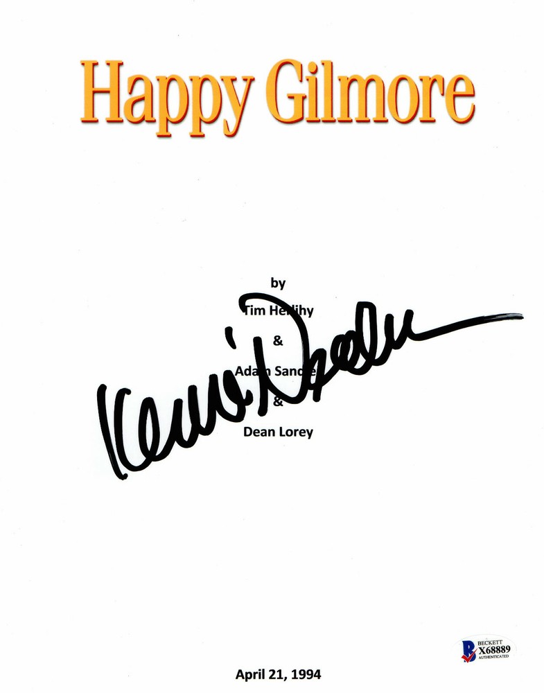KEVIN NEALON SIGNED AUTOGRAPH HAPPY GILMORE SCRIPT BECKETT BAS