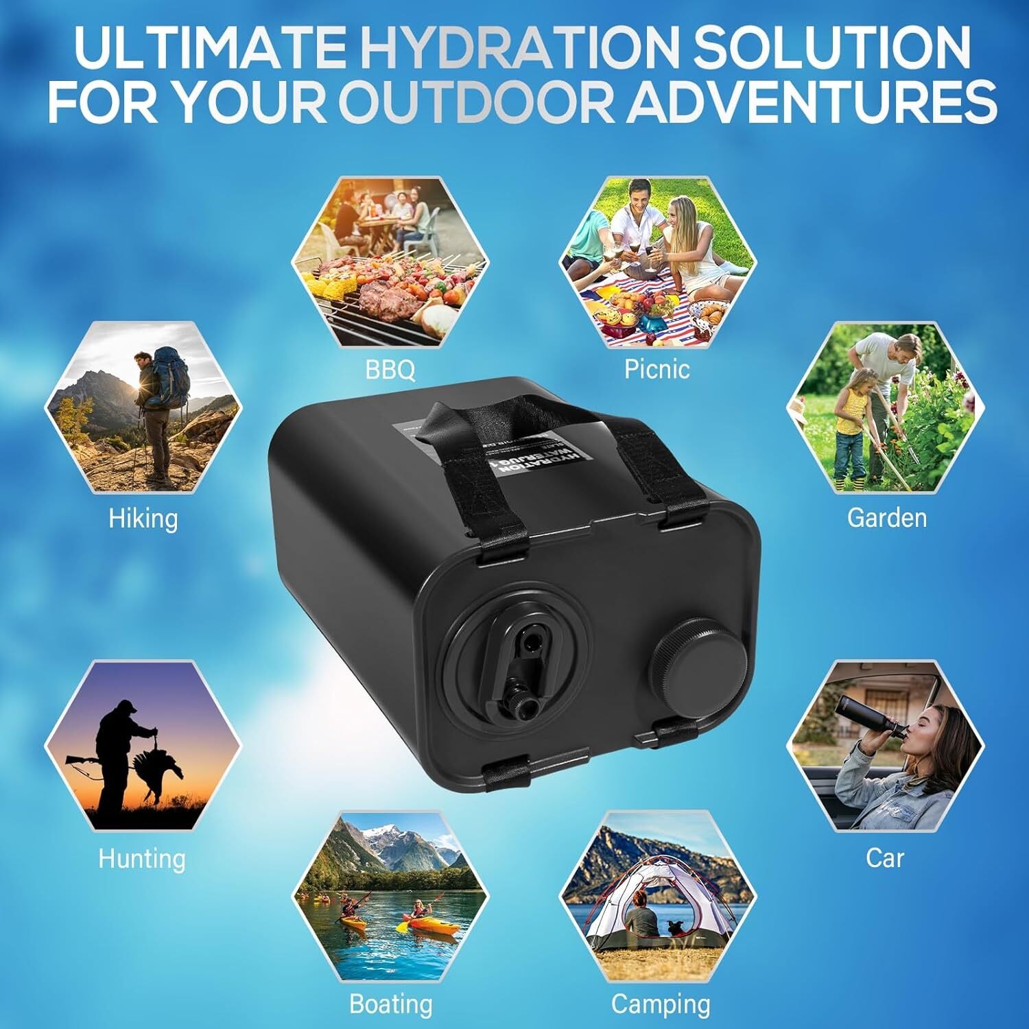 11L Hydration Water Storage Container Camping Outdoor BBQ BPA Free Food Grade