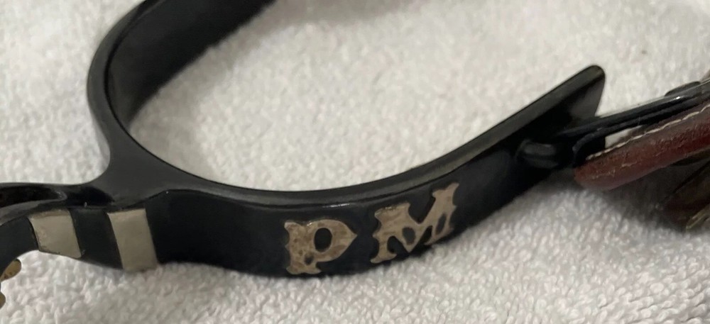 Top Hand Spurs, Handmade W/Turqoise. Marked PM