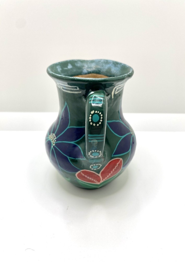 Vintage Ceramic Pottery Handmade And Painted Decorative Jar/Pitcher