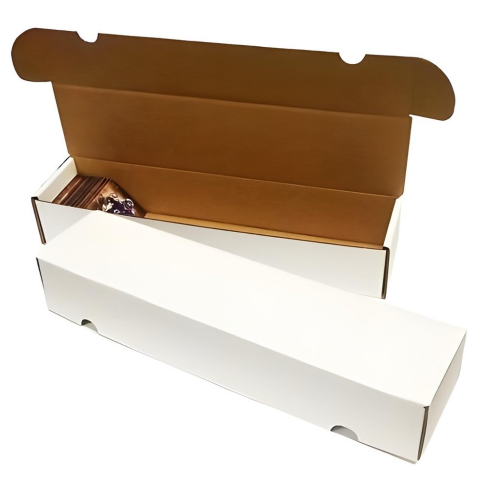 Max Protection 800 Count Card Storage Box - High Capacity, 50 Boxes, White