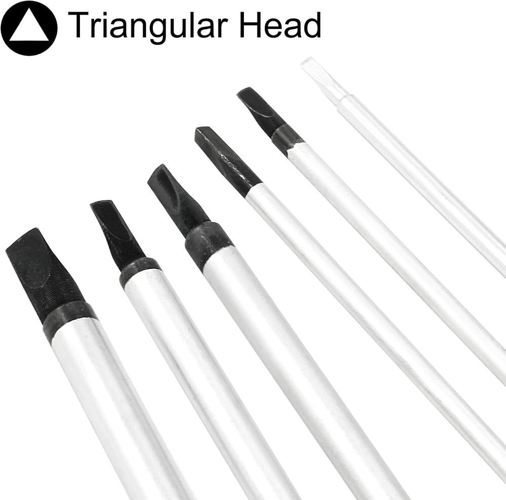 6Pcs Triangle Head Screwdriver Set, Magnetic Tip Screwdriver 1.8Mm, 2.0Mm, 2.3Mm