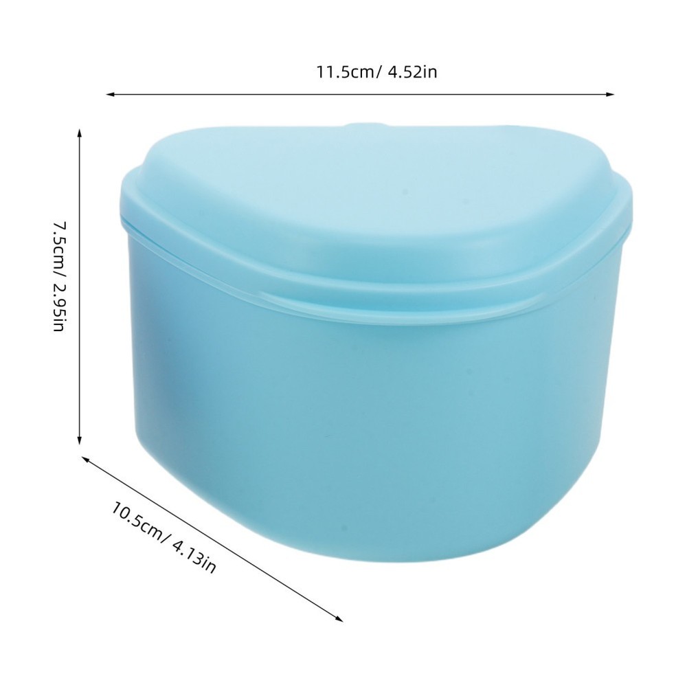 4 Pcs Denture Holder Case Storage Box Orthodontic Retainer Cases Hard Plastic