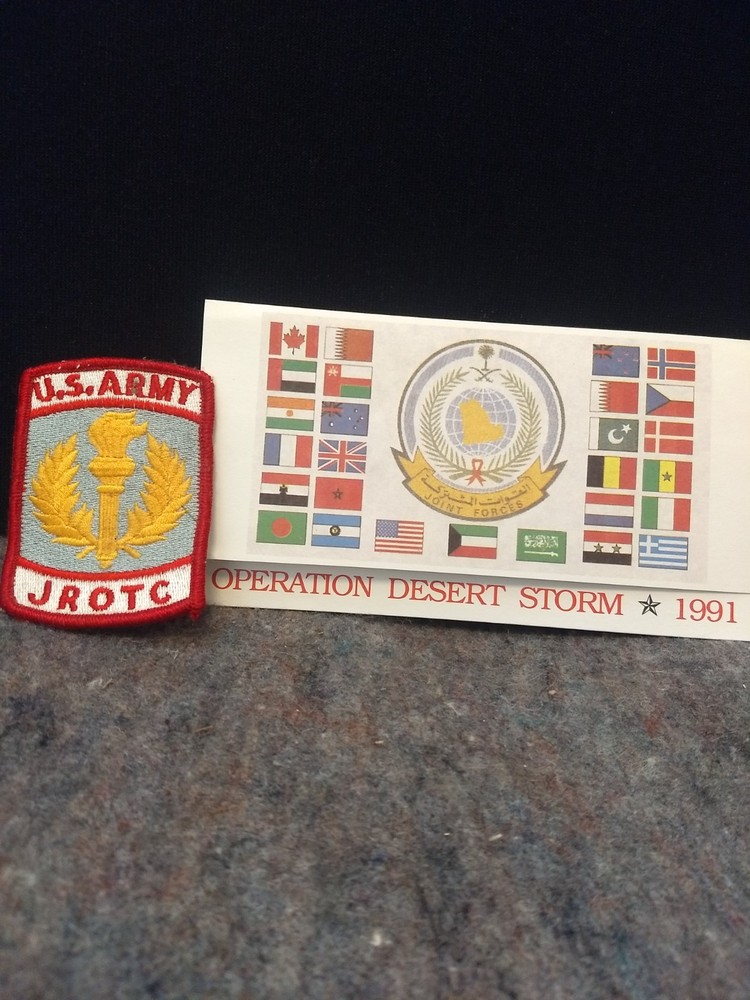 JROTC Patch and Desert Storm Packet 1991