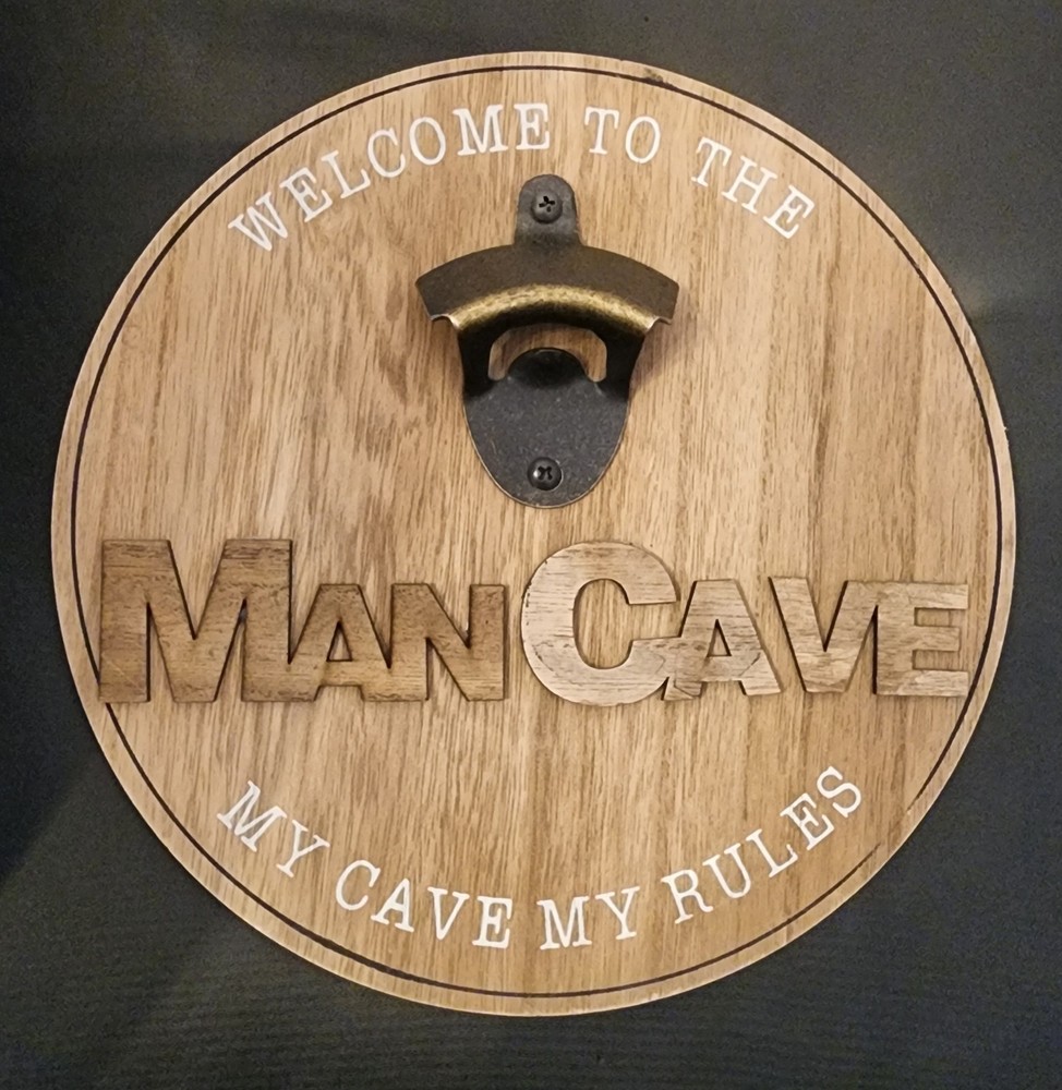 Man Cave Wall Decor Bottle Opener