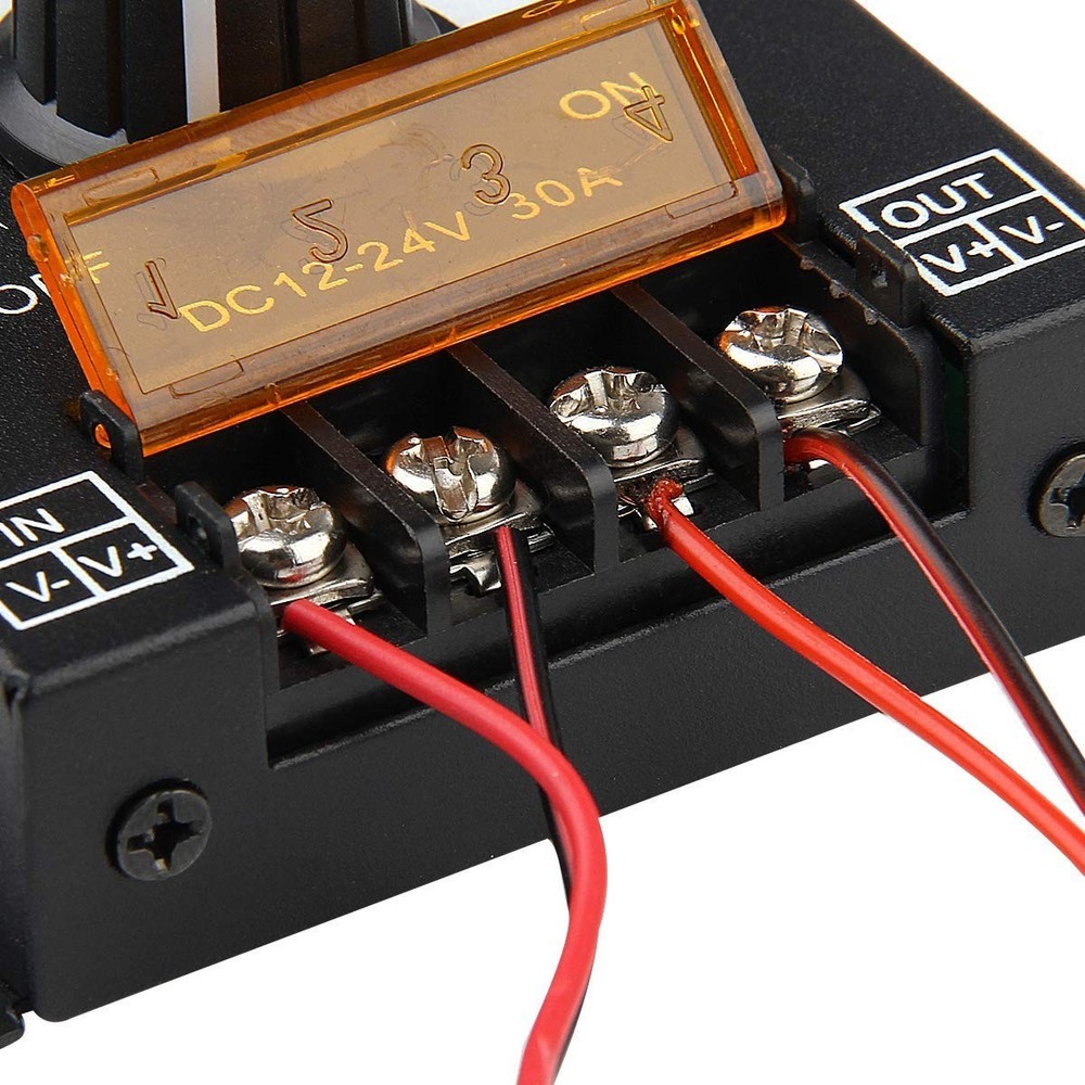 30A PWM Dimming Controller for LED Strips - Adjustable Brightness Knob (2 Pack)