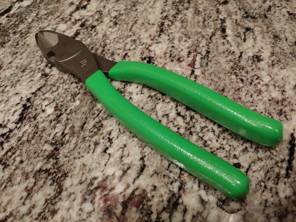 Snapon Tools 8" Vector Edge High Leverage Diagonal Cutter Pliers - GREEN