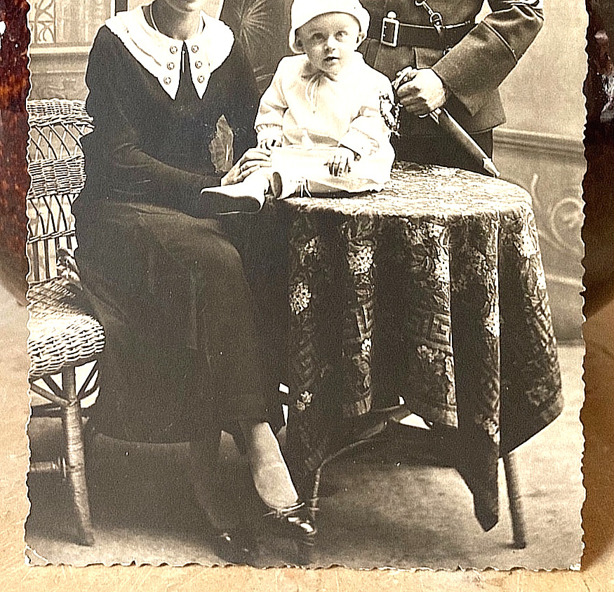 PRE-WW2 GERMAN STORM DIVISION LEADERSHIP SCHOOL STUDENT PHOTO POSTCARD RPPC 1933