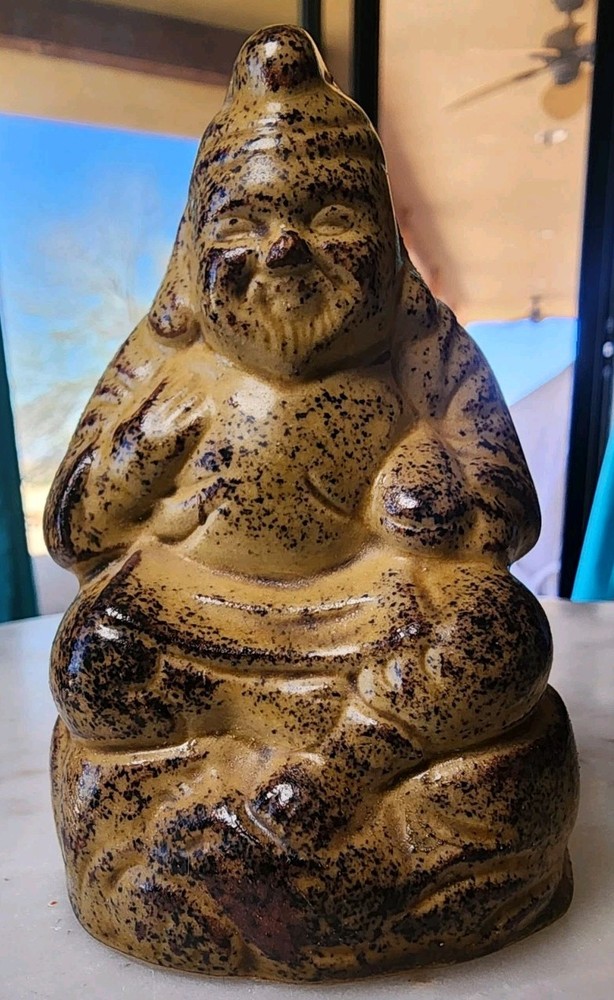 Vintage Clay Buddha Incense Burner