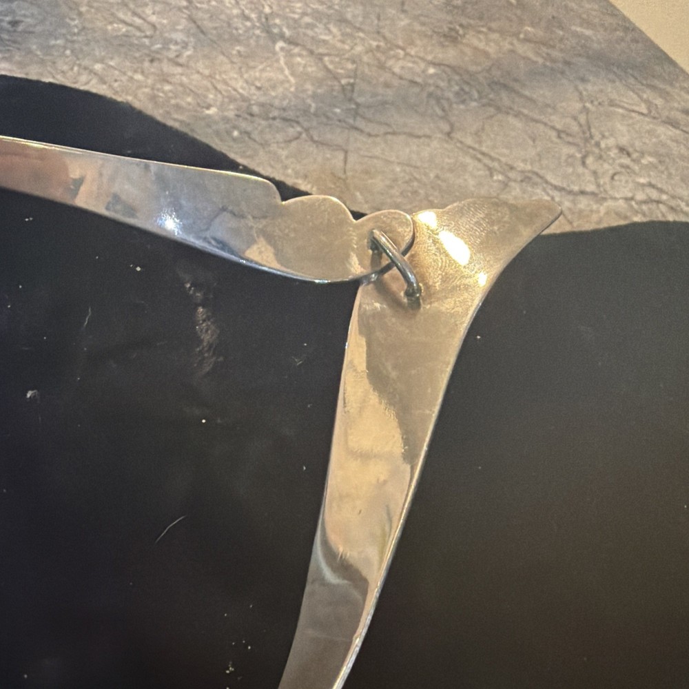 Modern Open Neck Ring in Sterling Silver