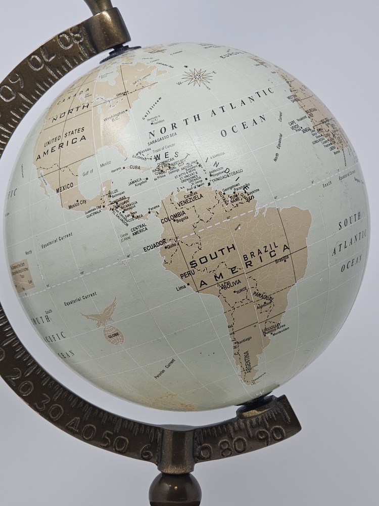 Vintage Art Deco world globe