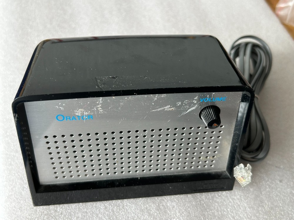 ITT ORATOR Phone-Intercom Amplified Speaker Box 010700-00A BLACK USED