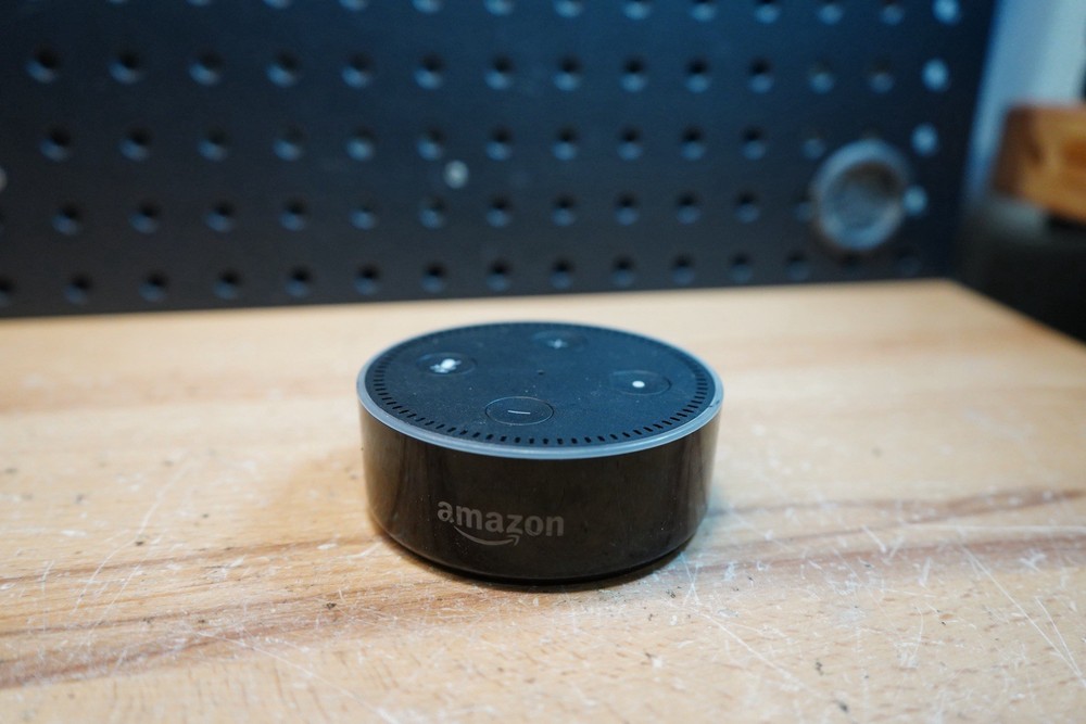 (G) Amazon Echo Dot Black (2nd Gen) Smart Speaker ONLY RS03QR - Tested