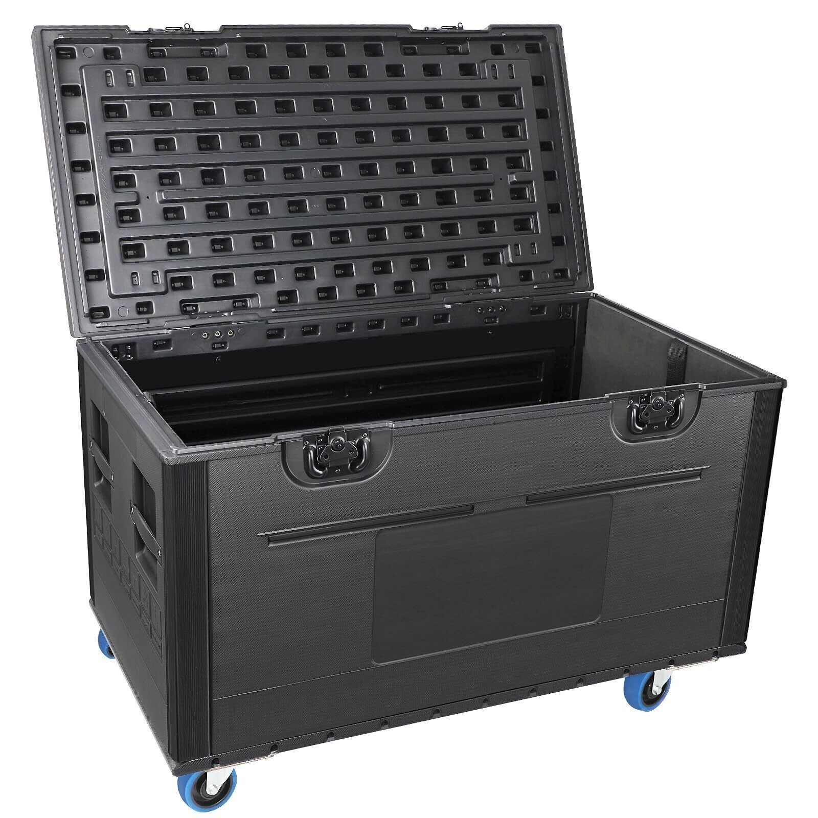 Cable Trunk ATA Road Case Utility Road Trunk Flight Case w/ Wheels for DJ