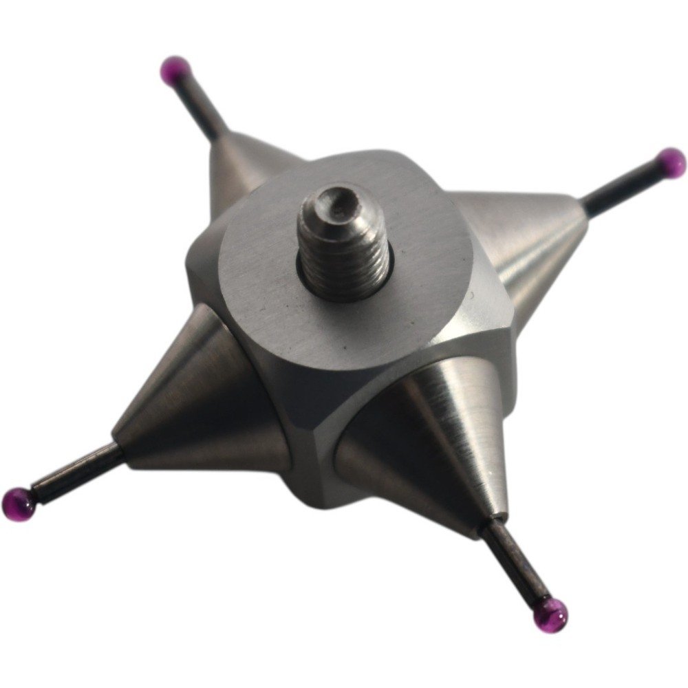 NEW CMM Star Probe Ruby Ball Indicator Point 4-Way Adapter 2mm