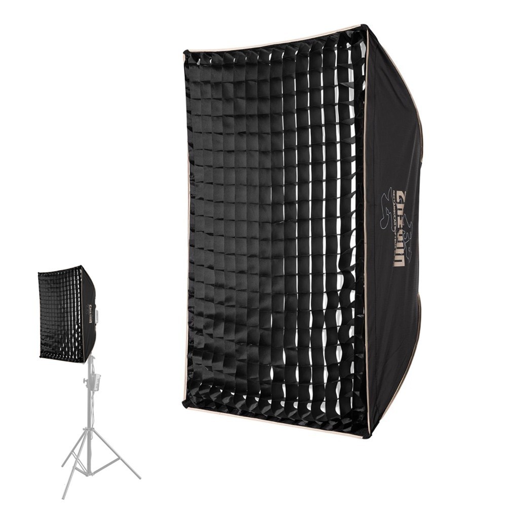 Quick Release Rectangular Softbox 60x90cm 23.6"x35.4" Grid Honeycomb Softbox