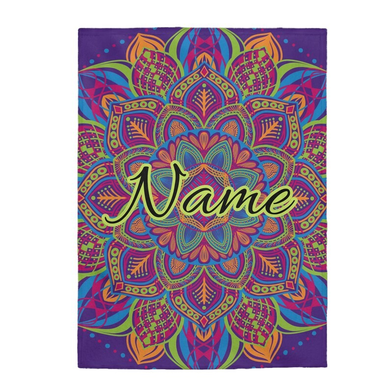 Customized Mandala Blanket Personalized Throw Custom Design Gift Idea