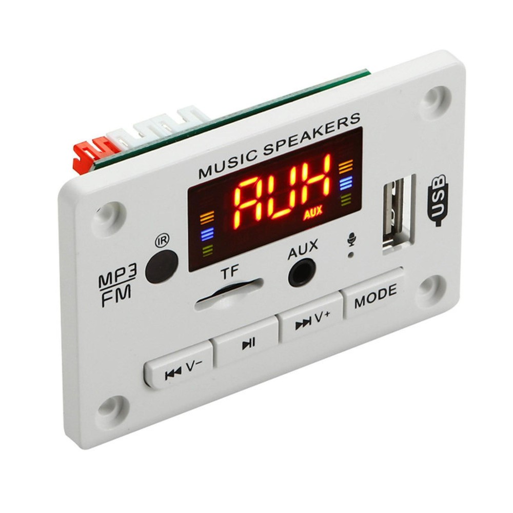 12V Audio MP3 Decoder Board Wireless Car USB TF Card Slot FM Bluetooth Module