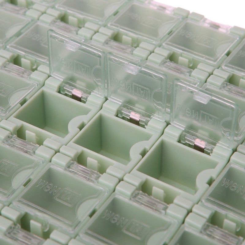 50 Pcs/Set SMT Electronic Component Container Mini Storage Boxes kit