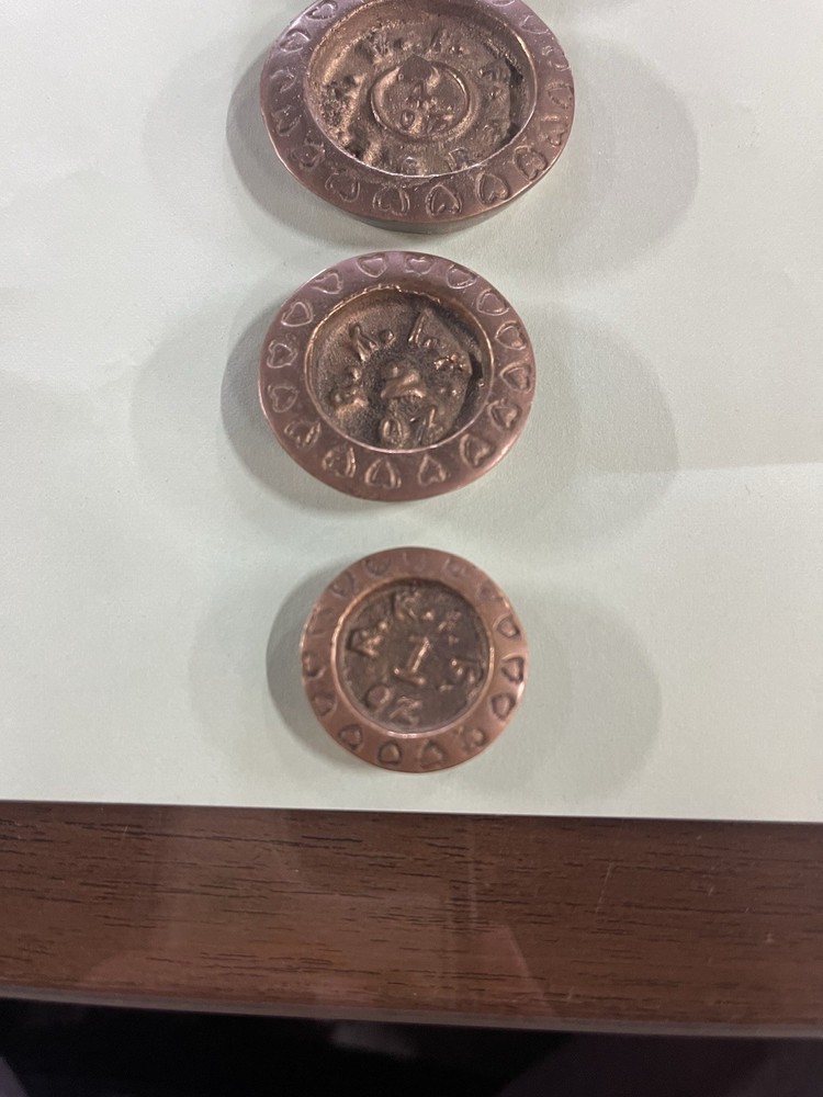 (5) Piece Bronze Scale Weight Set
