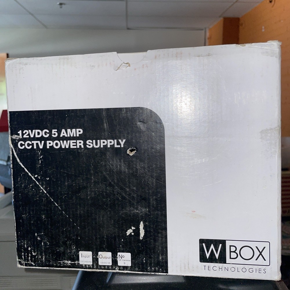 Wbox technologies 12VDC  5 AMP CCTV Power Supply