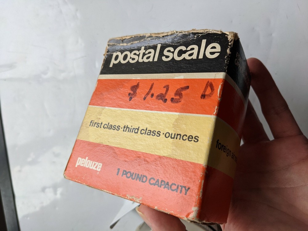 Pelouze Postal Scale First Class Third Class 1 Pound Max 1978