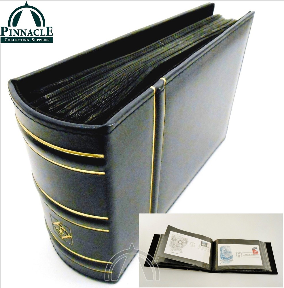 Album for 100 First Day Covers / FDC / Letters / Envelopes / Postcard DARK GREEN