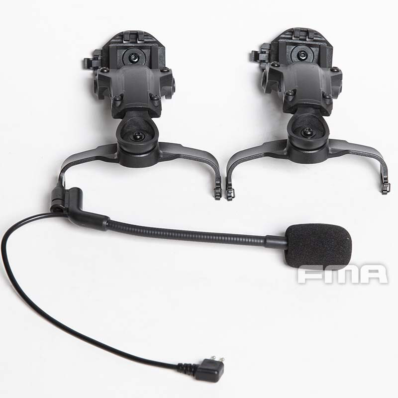 FMA Tactical Headset Helmet ARC Rail Bracket Adapter AMP Bridge COMTAC3 Headset