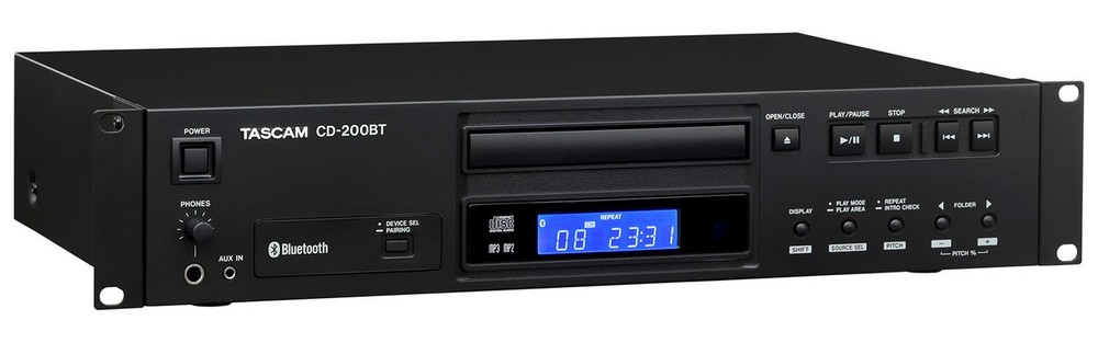 TASCAM CD-200BT Rackmount CD Player w/ Bluetooth Receiver