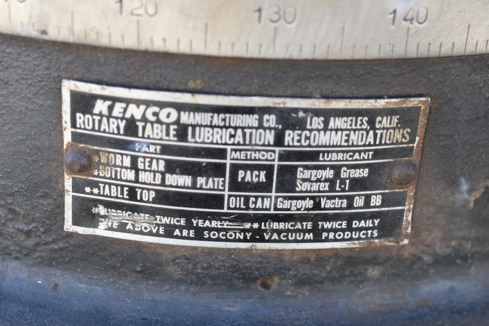 Kenco rotary table 12"