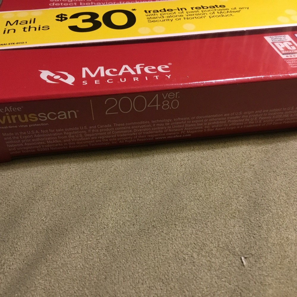 McAfee Virus Scan 2004 Version 8.0