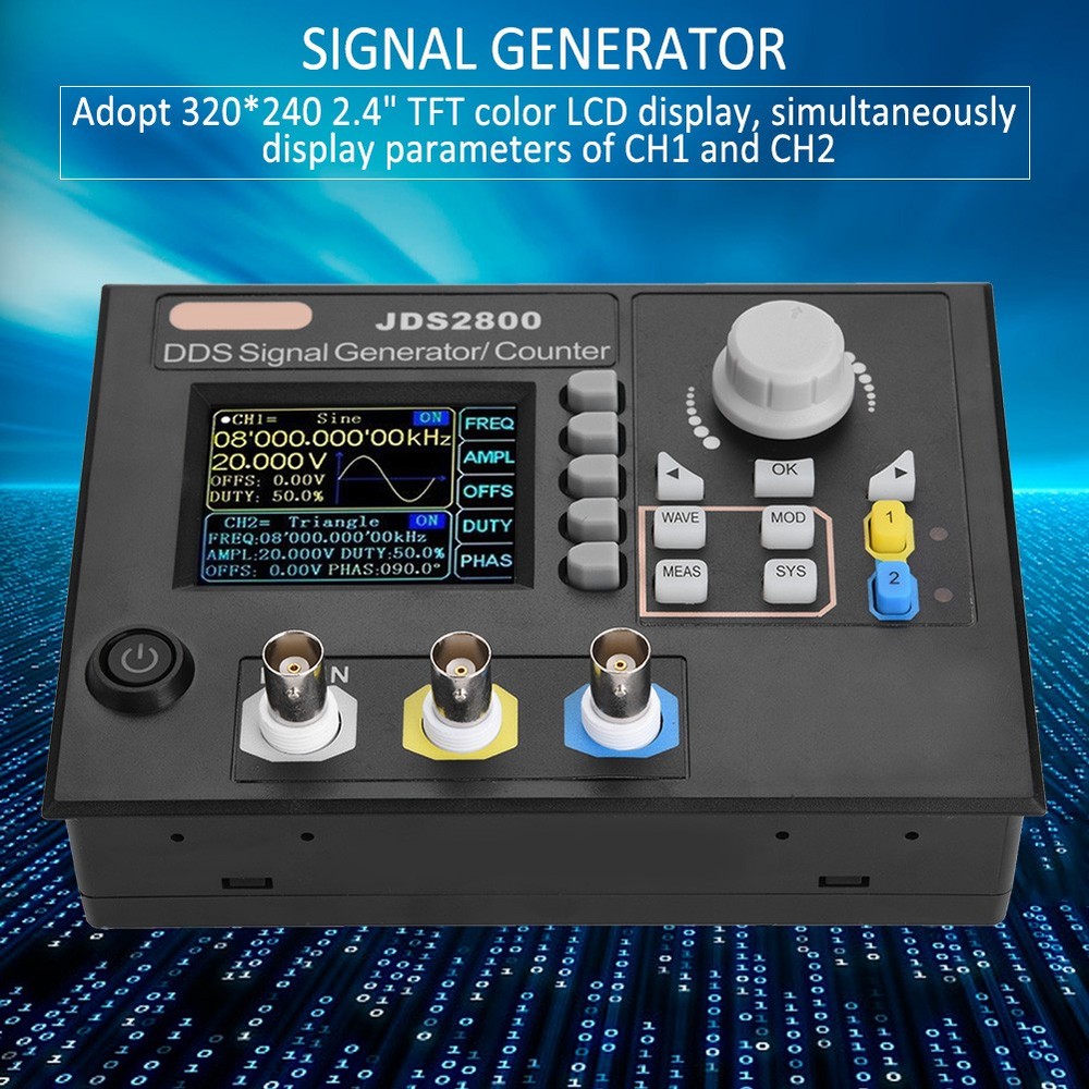 JDS2800 DDS Function Arbitrary Waveform Signal Generator Software(60MHz HZHZ