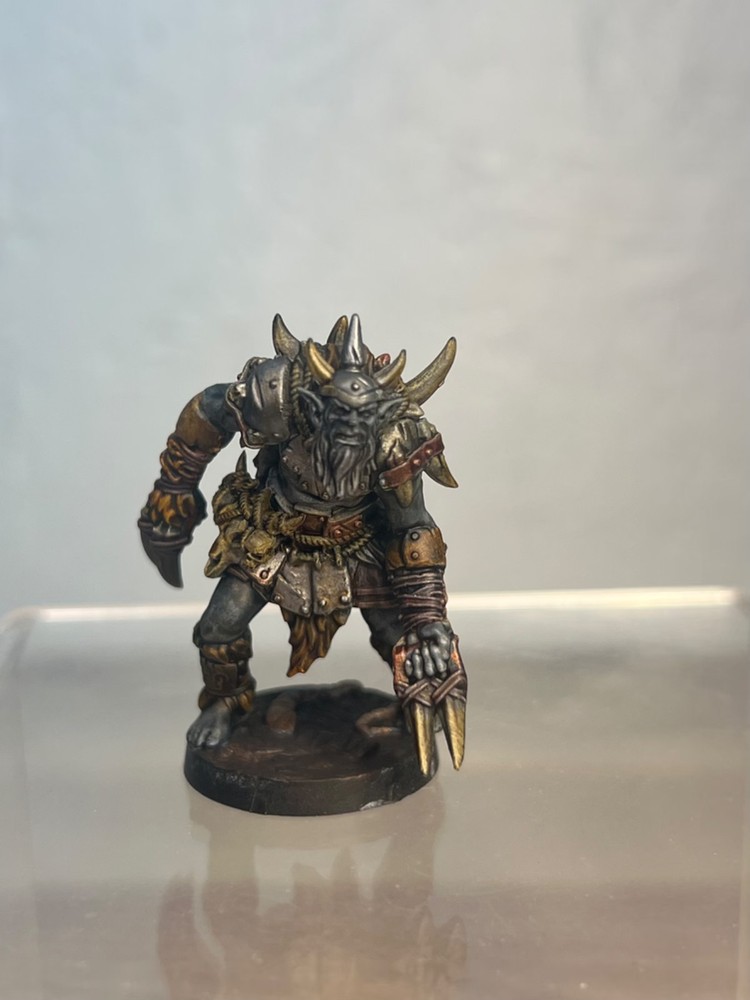 DnD fully painted mini Orc fighter warband miniatures pathfinder Daggerheart